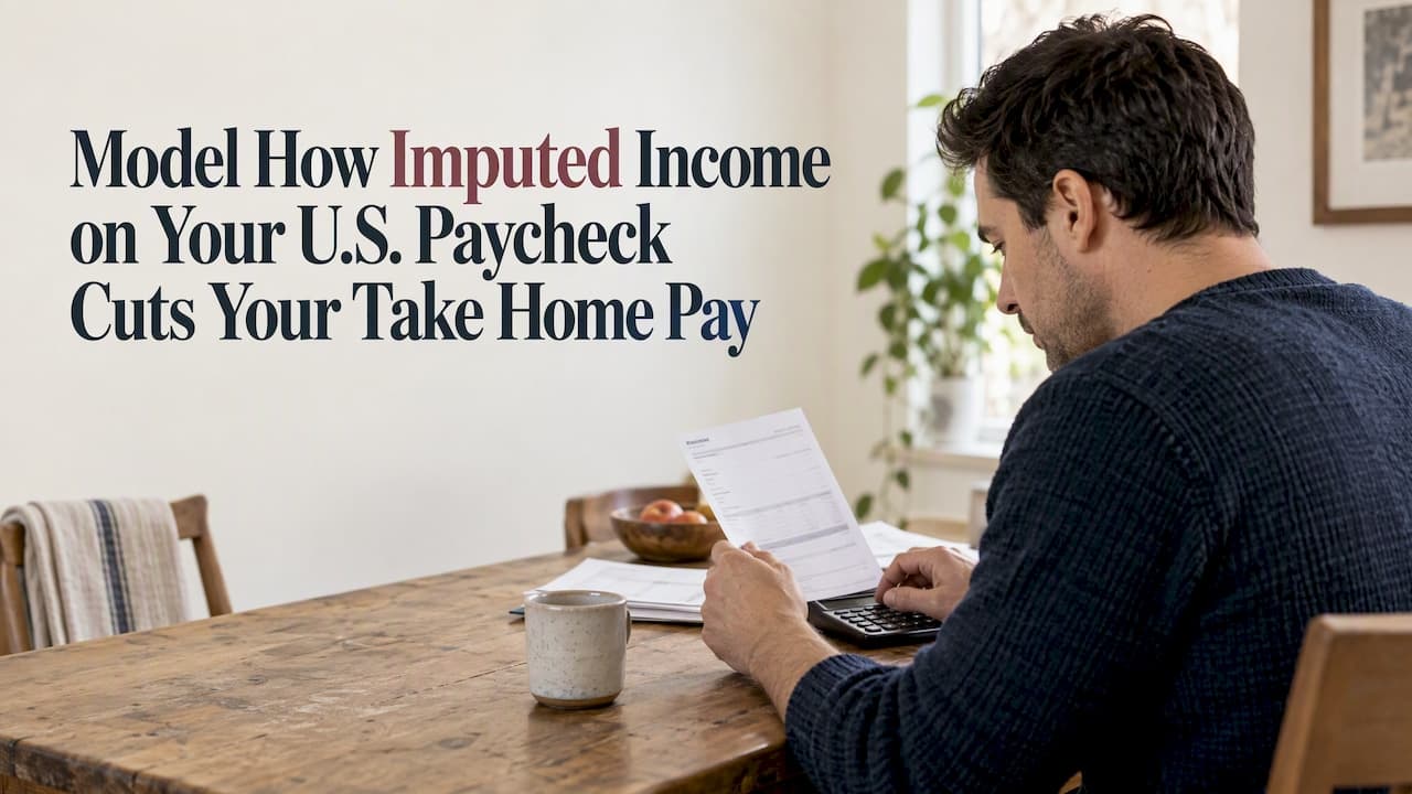 Model How Imputed Income on Your U.S. Paycheck Cuts Your Take Home Pay